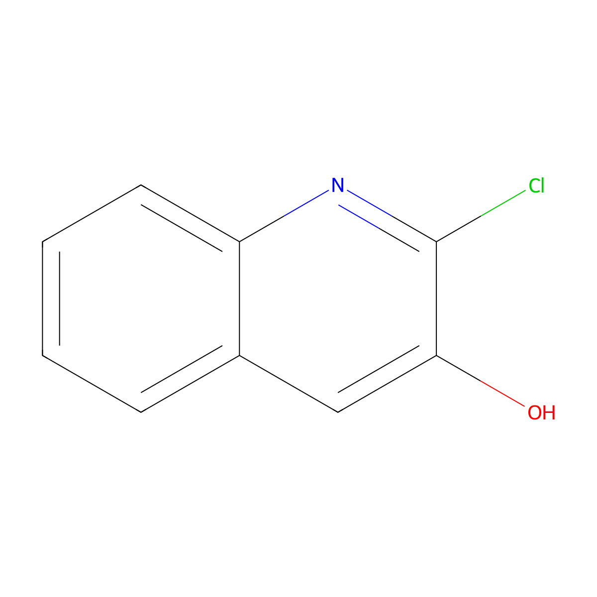 2-Chloroquinolin-3-ol molecular structure, CAS 128676-94-8