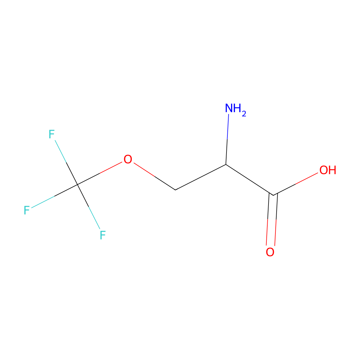 (2R)-2-amino-3-(trifluoromethoxy)propanoic acid molecular structure, CAS 1286761-84-9