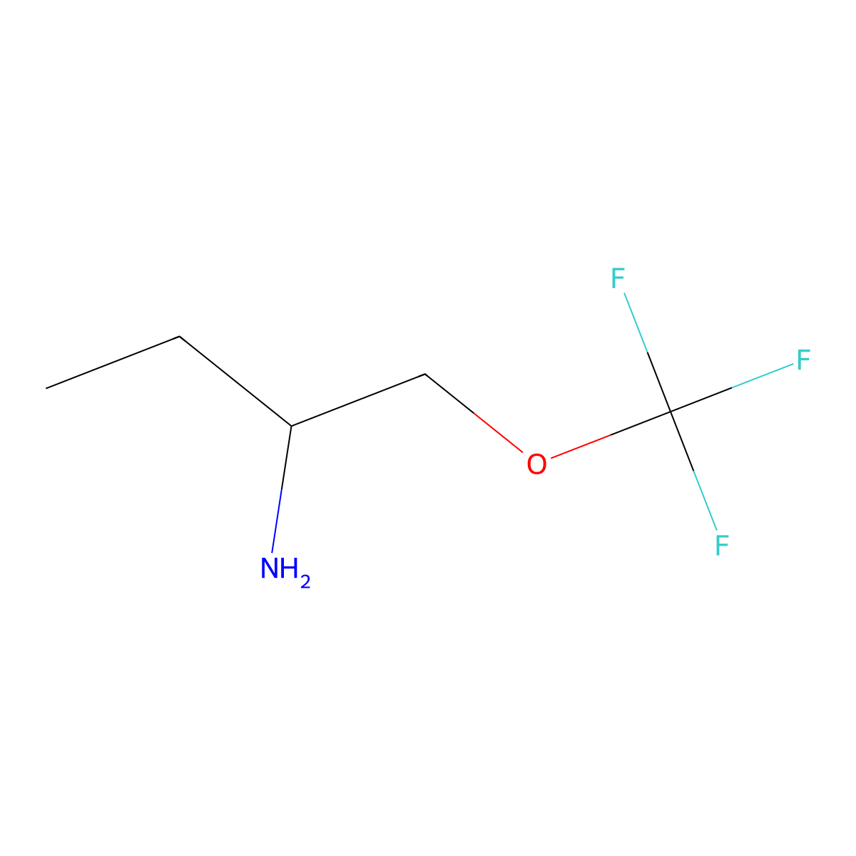 (2S)-1-(trifluoromethoxy)butan-2-amine molecular structure, CAS 1286761-91-8