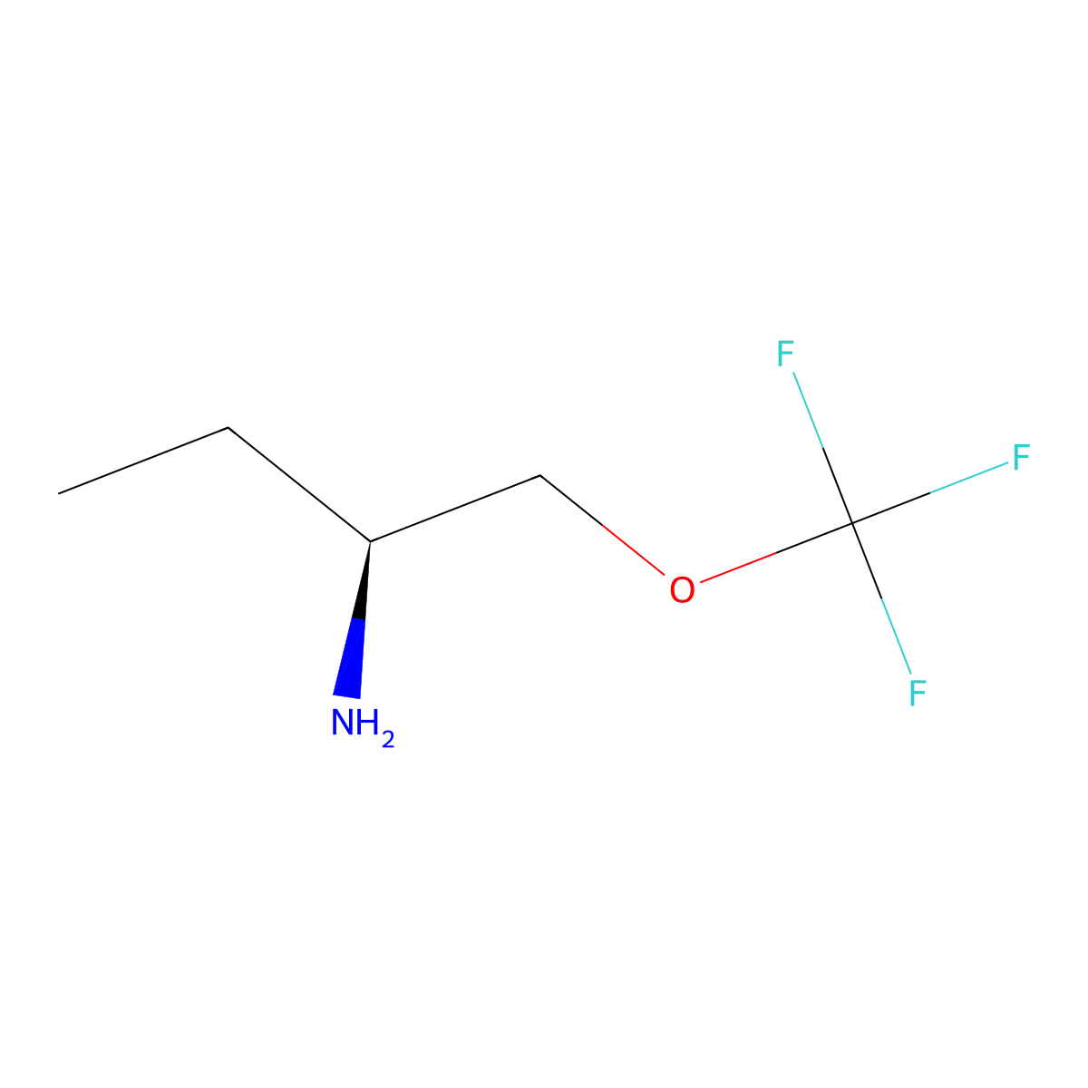 (2S)-1-(trifluoromethoxy)butan-2-amine molecular structure, CAS 1286761-91-8
