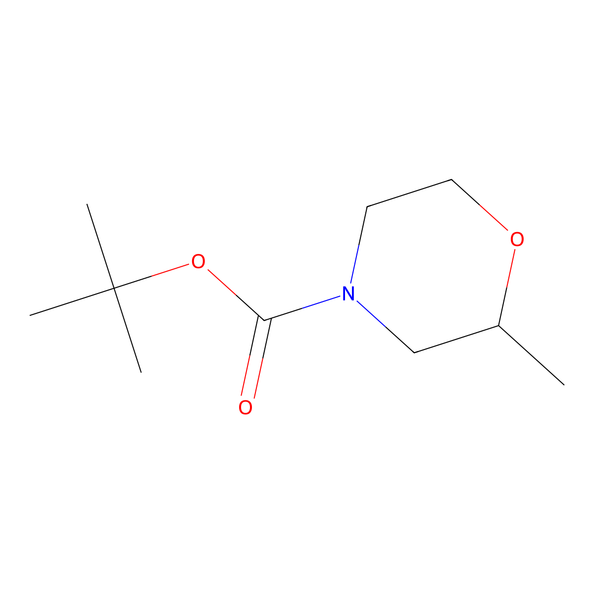 (S)-tert-Butyl 2-methylmorpholine-4-carboxylate molecular structure, CAS 1286768-68-0