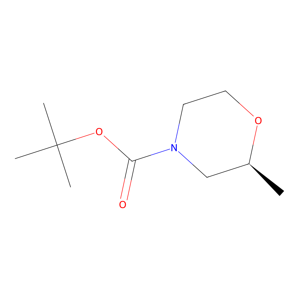 (S)-tert-Butyl 2-methylmorpholine-4-carboxylate molecular structure, CAS 1286768-68-0