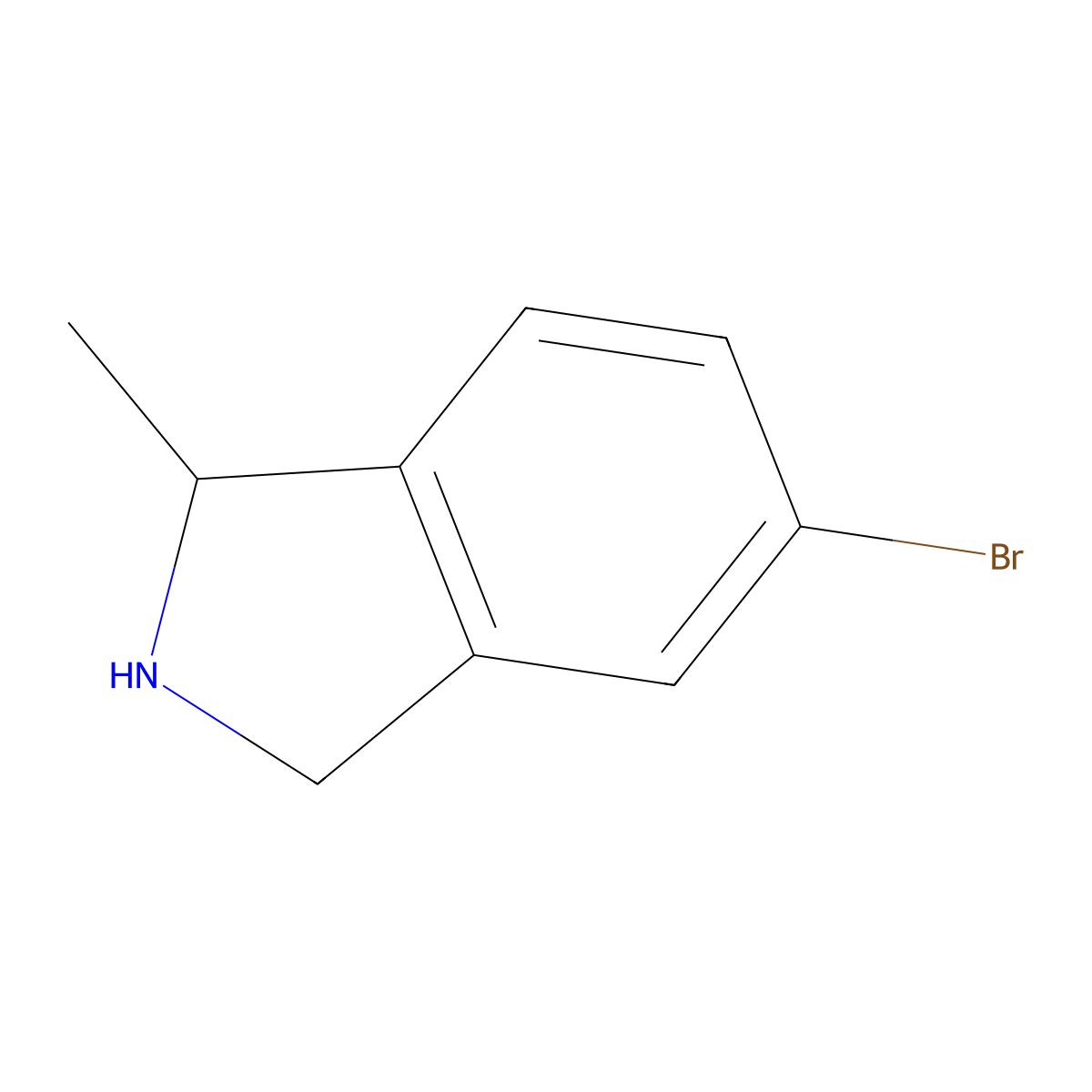 (S)-5-Bromo-1-methyl-2,3-dihydro-1H-isoindole molecular structure, CAS 1286768-83-9