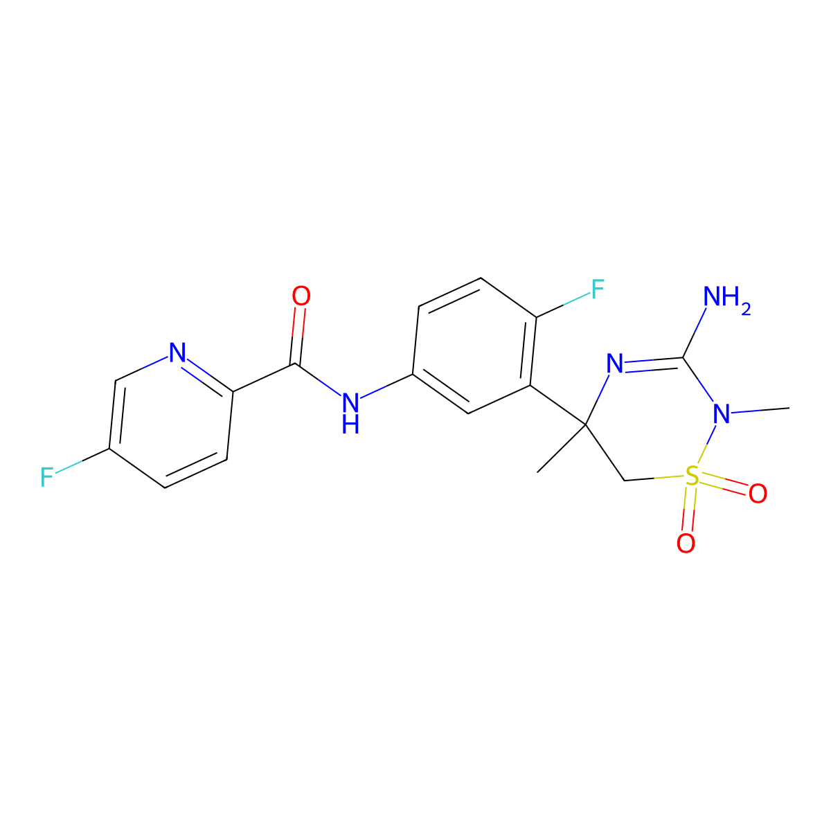 Verubecestat molecular structure, CAS 1286770-55-5