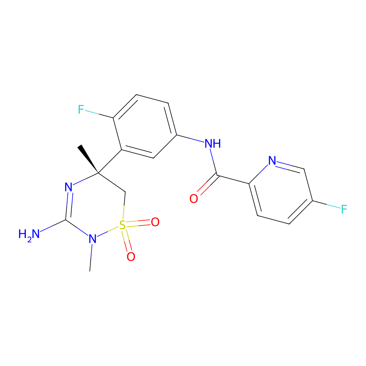 Verubecestat molecular structure, CAS 1286770-55-5