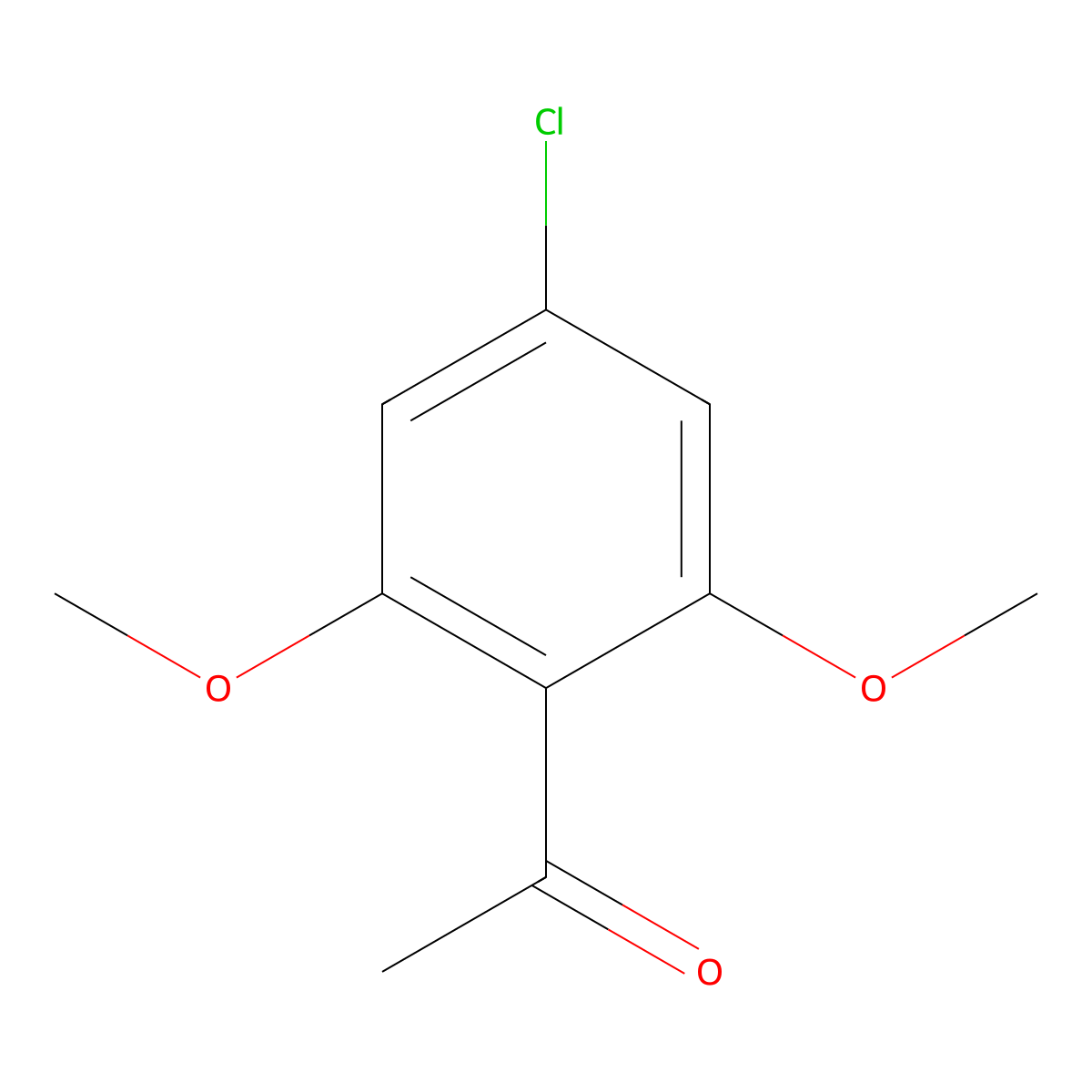 1-(4-Chloro-2,6-dimethoxyphenyl)ethan-1-one molecular structure, CAS 1286795-48-9