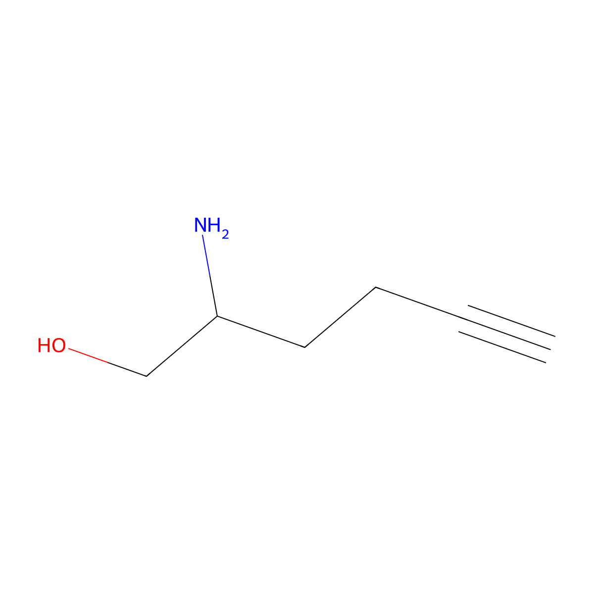 (S)-2-Aminohex-5-yn-1-ol molecular structure, CAS 1286836-03-0