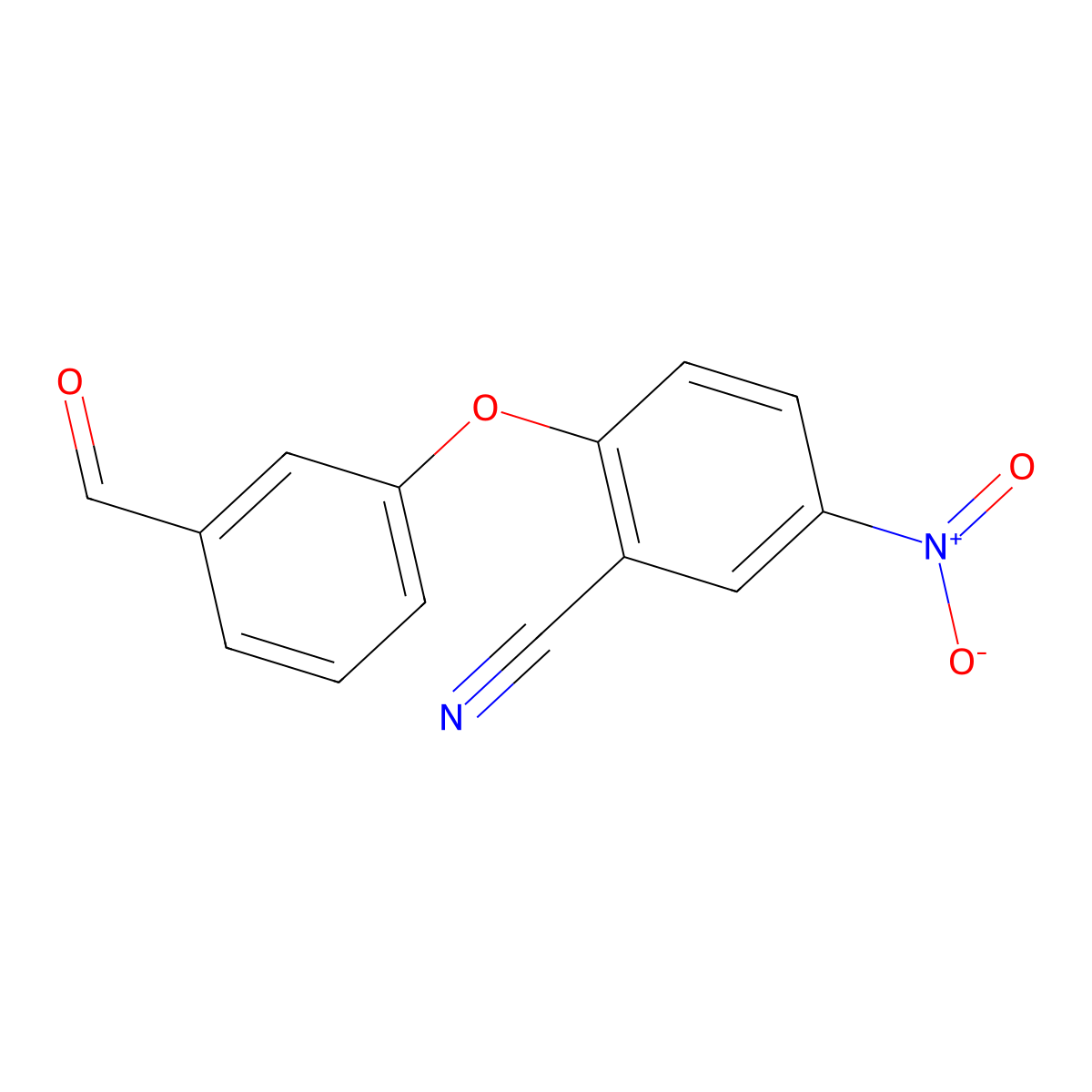 2-(3-Formylphenoxy)-5-nitrobenzonitrile molecular structure, CAS 1287011-17-9