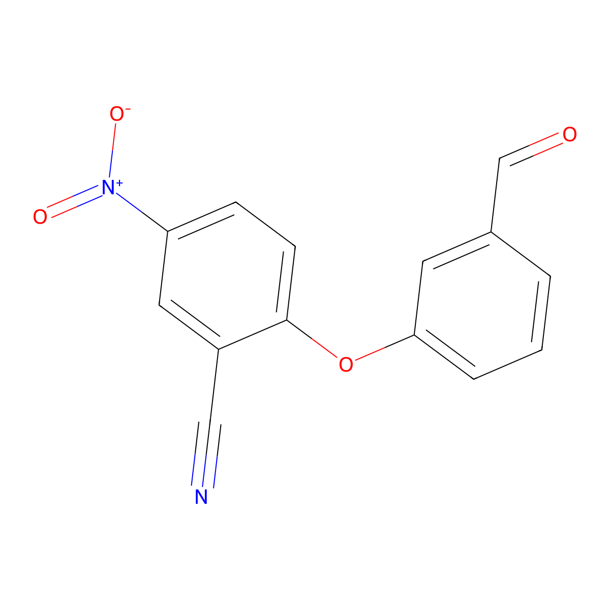 2-(3-Formylphenoxy)-5-nitrobenzonitrile molecular structure, CAS 1287011-17-9
