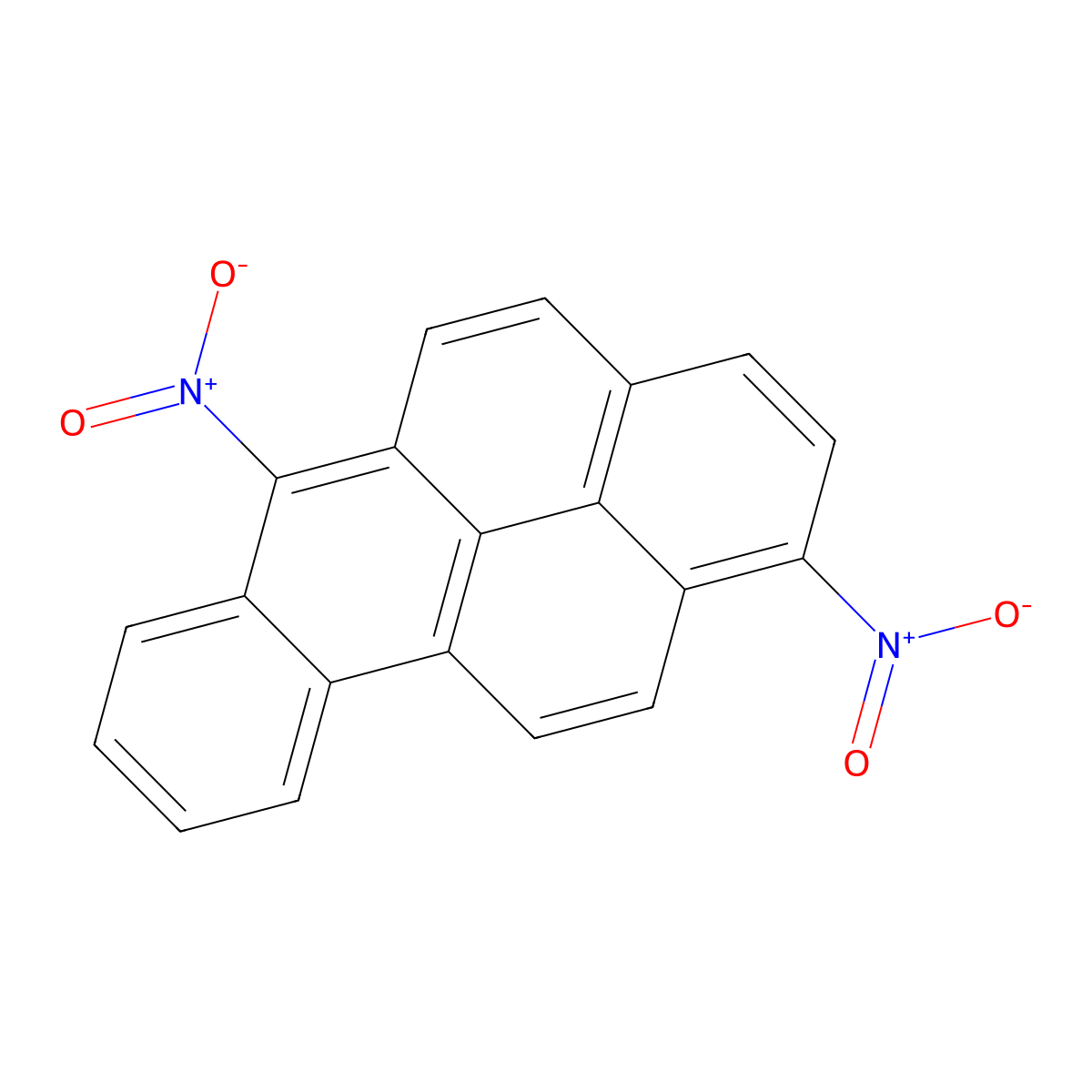 1,6-Dinitrobenzo(a)pyrene molecular structure, CAS 128714-75-0