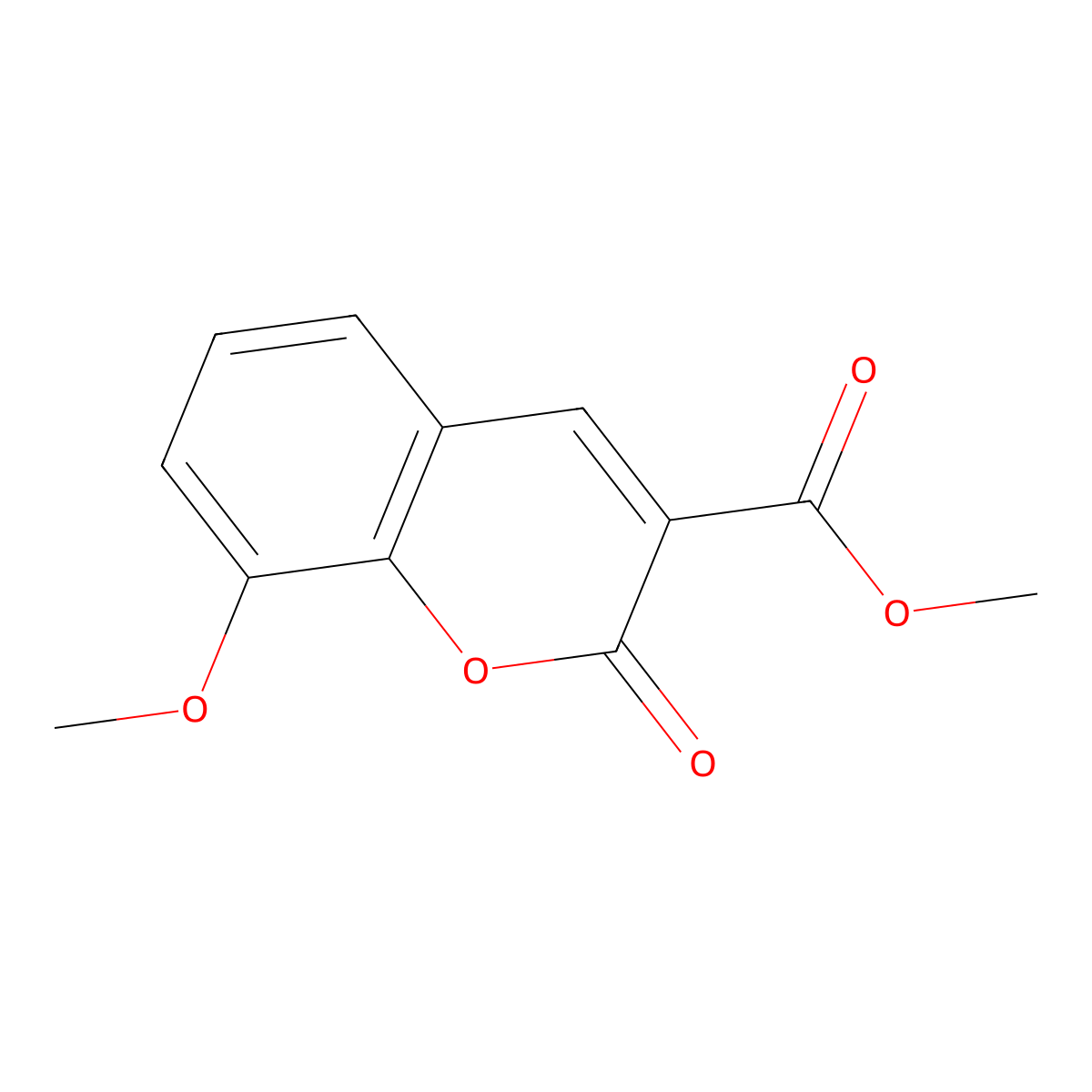methyl 8-methoxy-2-oxo-2H-chromene-3-carboxylate molecular structure, CAS 128720-11-6