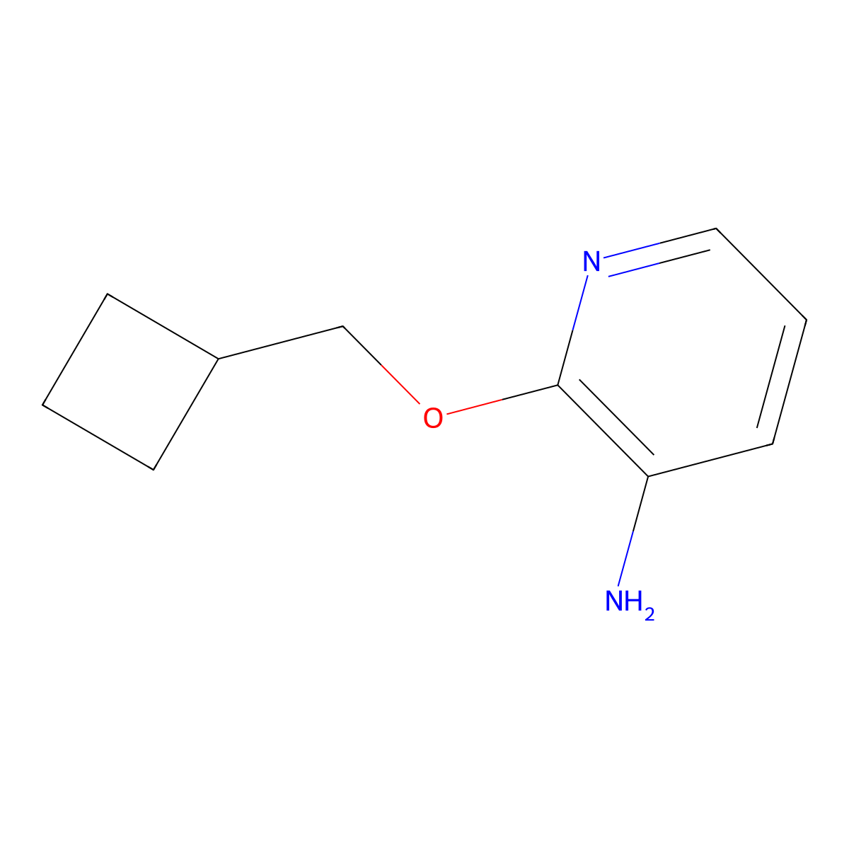 2-(Cyclobutylmethoxy)pyridin-3-amine molecular structure, CAS 1287217-39-3