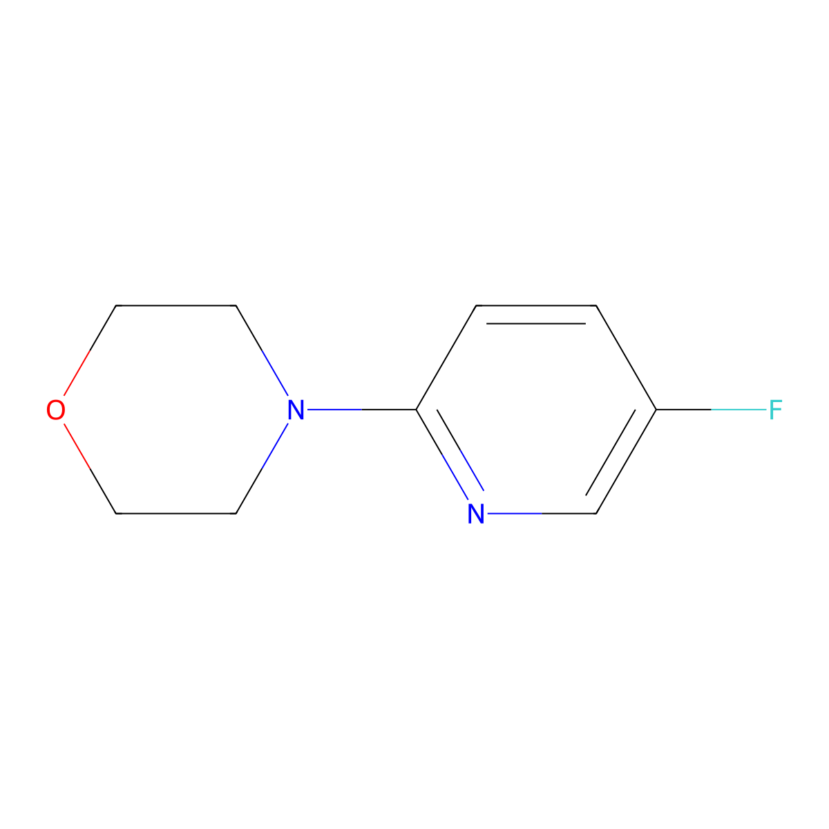4-(5-Fluoropyridin-2-yl)morpholine molecular structure, CAS 1287217-51-9