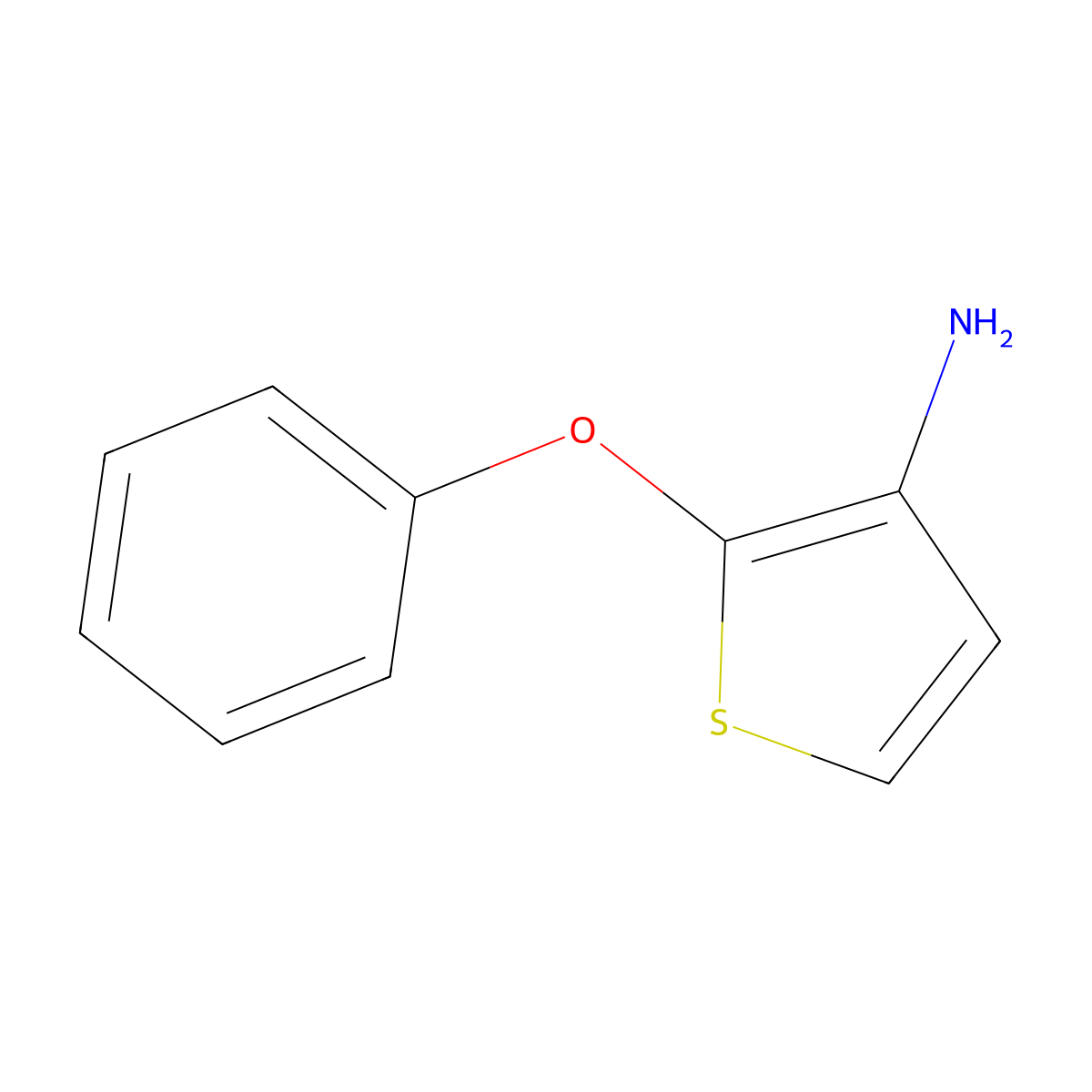 2-Phenoxythien-3-ylamine molecular structure, CAS 1287217-69-9