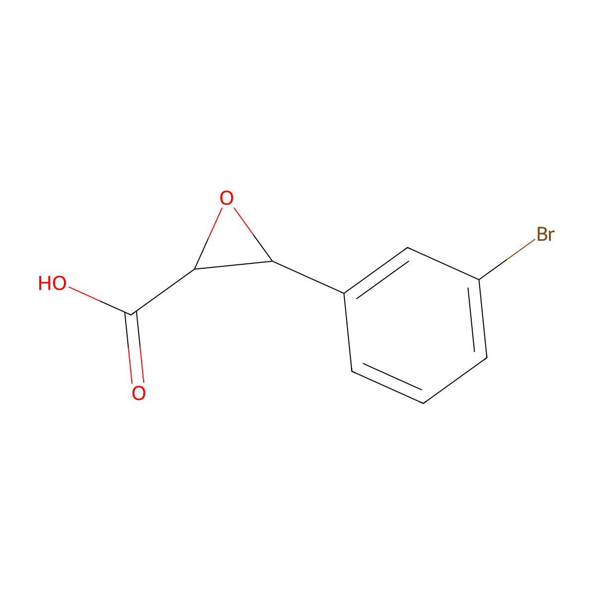 3-(3-Bromophenyl)oxirane-2-carboxylic acid molecular structure, CAS 1287217-71-3