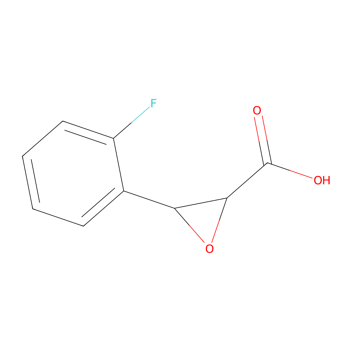 3-(2-Fluorophenyl)oxirane-2-carboxylic acid molecular structure, CAS 1287217-80-4