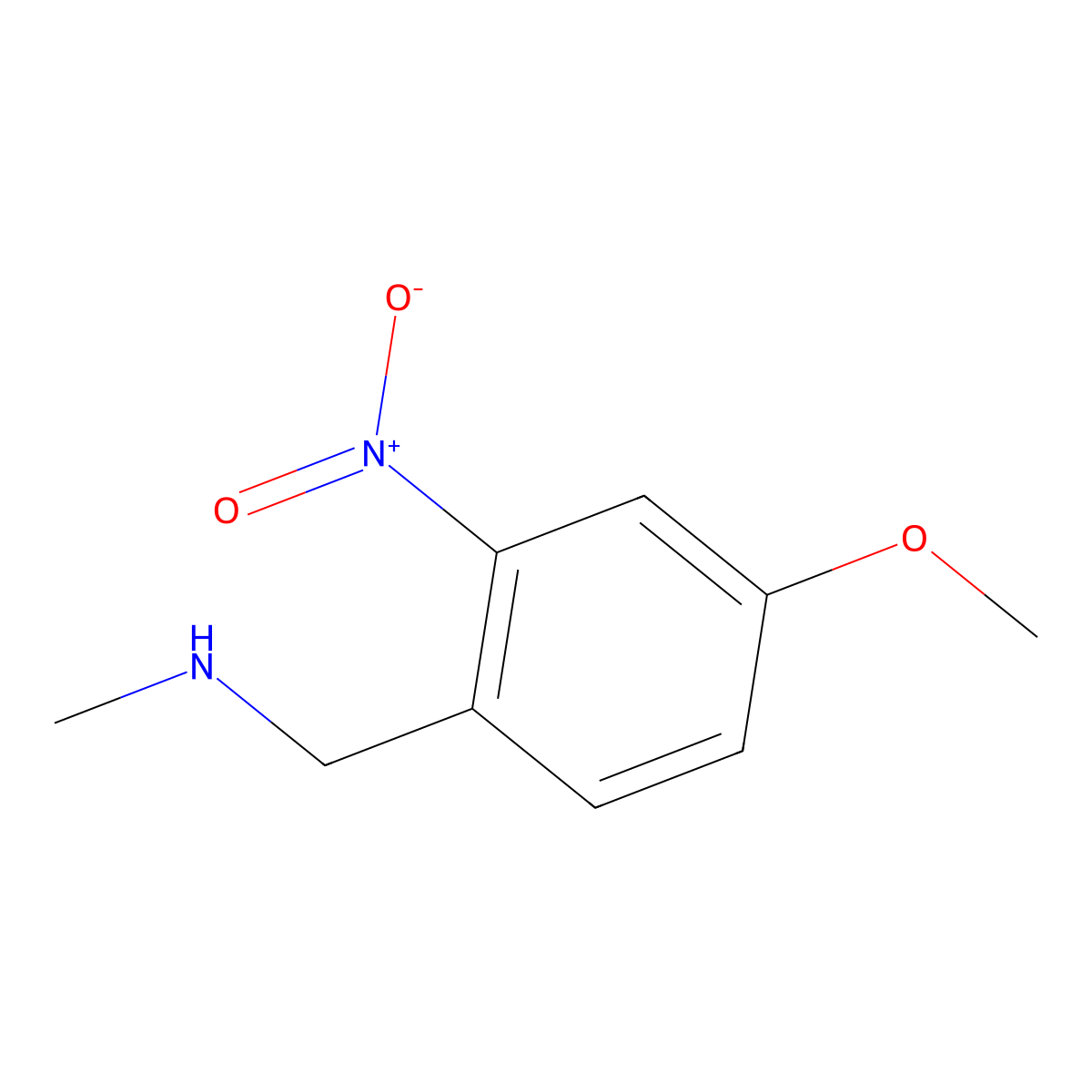 N-(4-Methoxy-2-nitrobenzyl)-N-methylamine molecular structure, CAS 1287217-85-9
