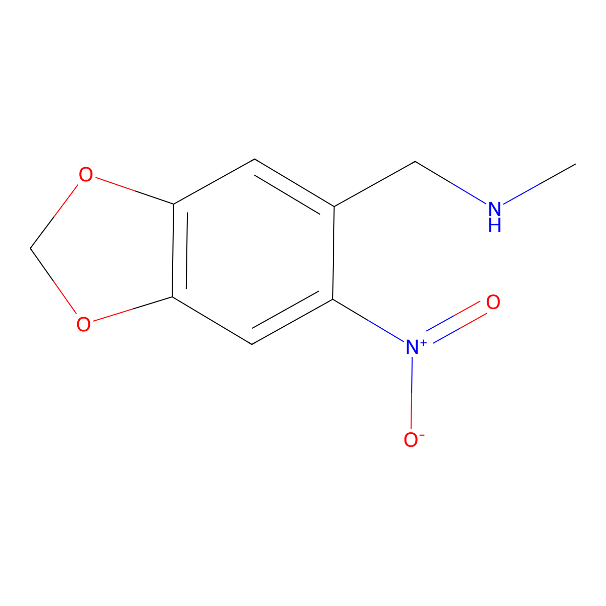 N-Methyl-N-[(6-nitro-1,3-benzodioxol-5-yl)methyl]amine molecular structure, CAS 1287217-98-4