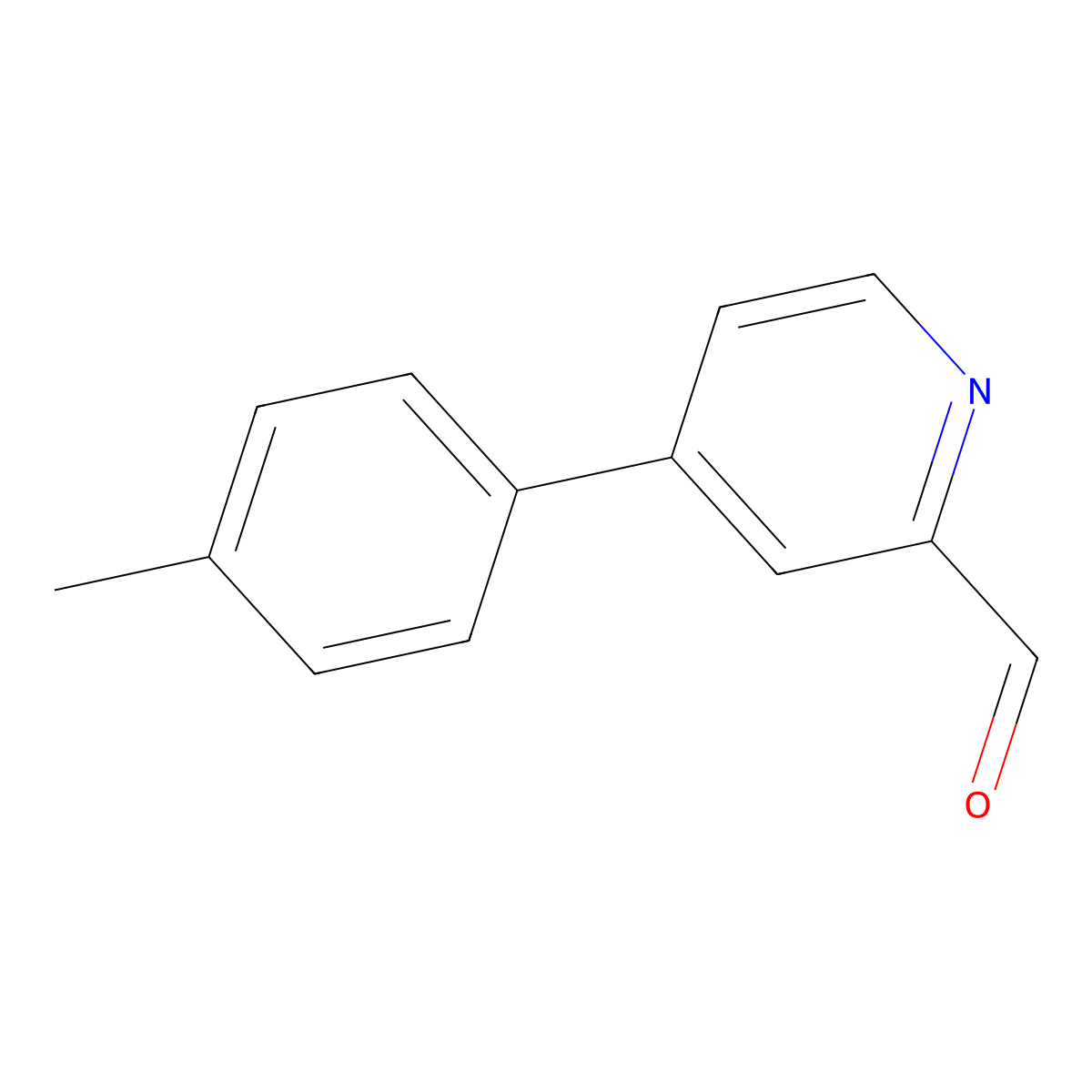 4-(4-Methylphenyl)pyridine-2-carbaldehyde molecular structure, CAS 1287218-05-6
