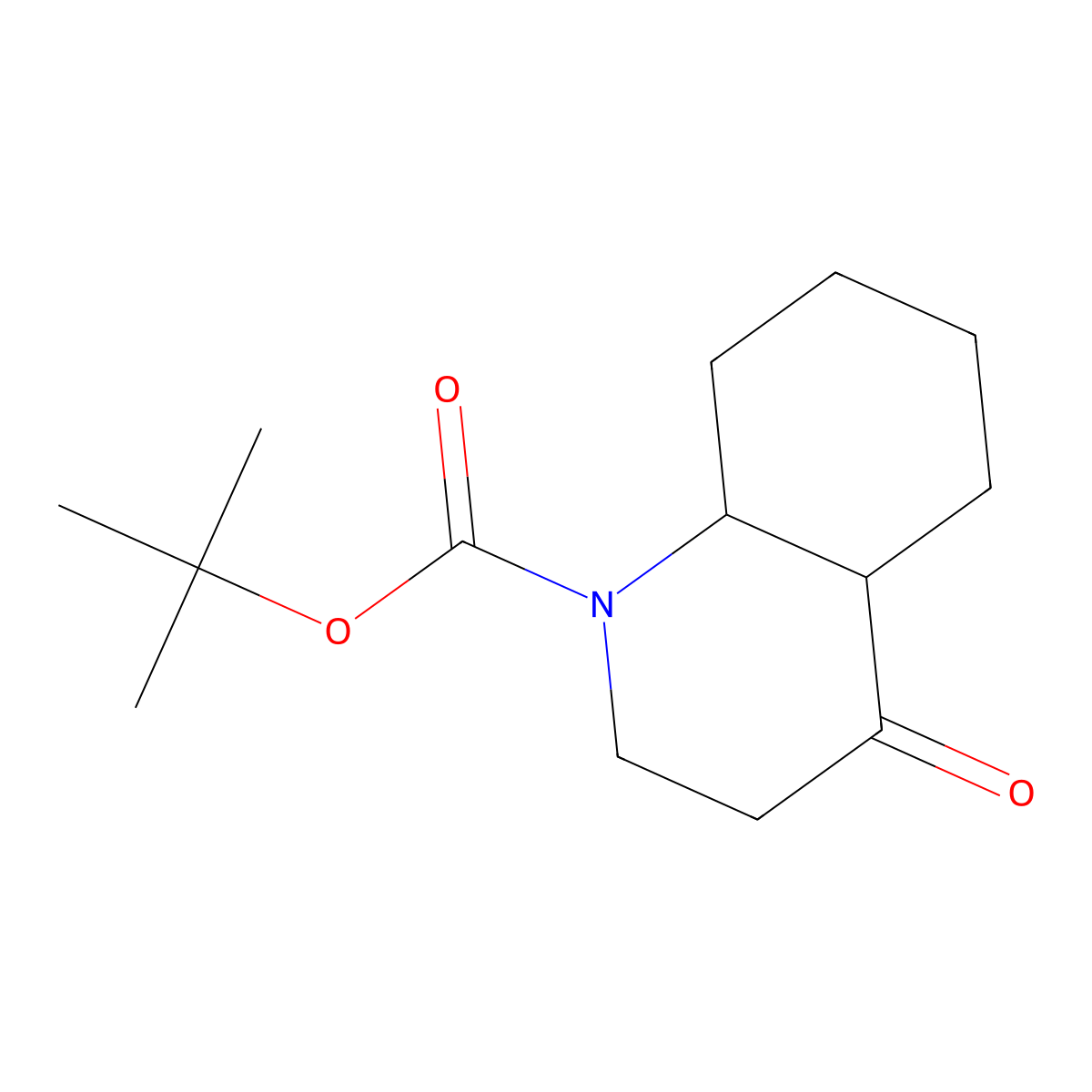 tert-Butyl 4-Oxooctahydroquinoline-1(2H)-carboxylate molecular structure, CAS 1287218-20-5