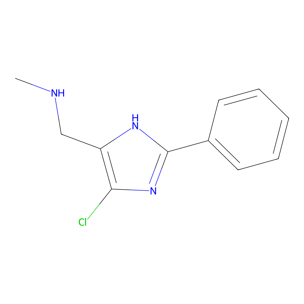 N-[(5-Chloro-2-phenyl-1H-imidazol-4-yl)methyl]-N-methylamine molecular structure, CAS 1287218-53-4