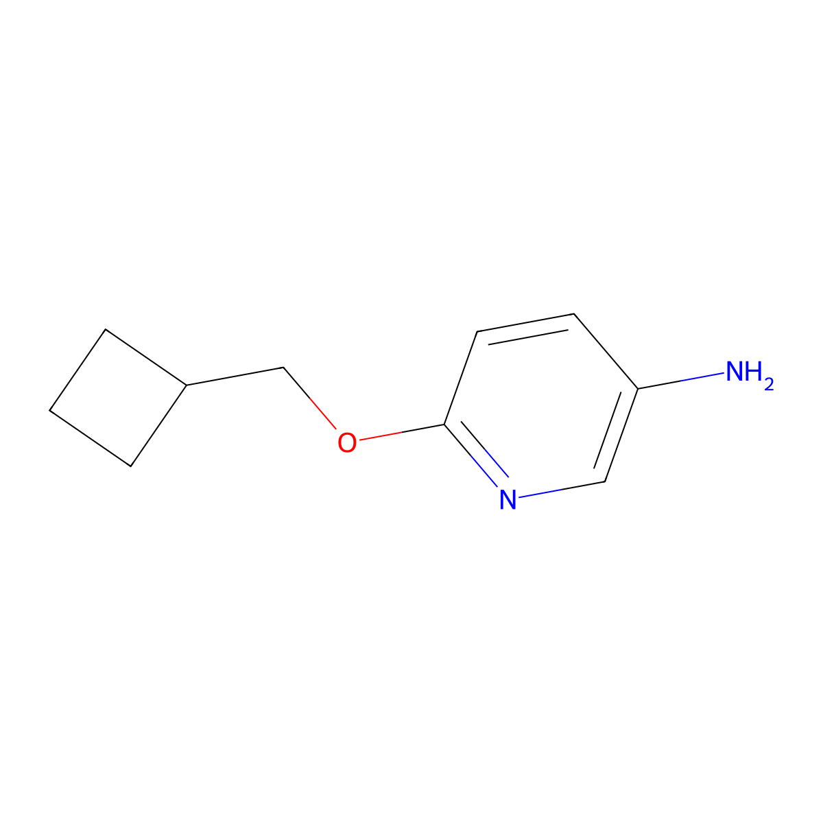 6-(Cyclobutylmethoxy)pyridin-3-amine molecular structure, CAS 1287218-74-9