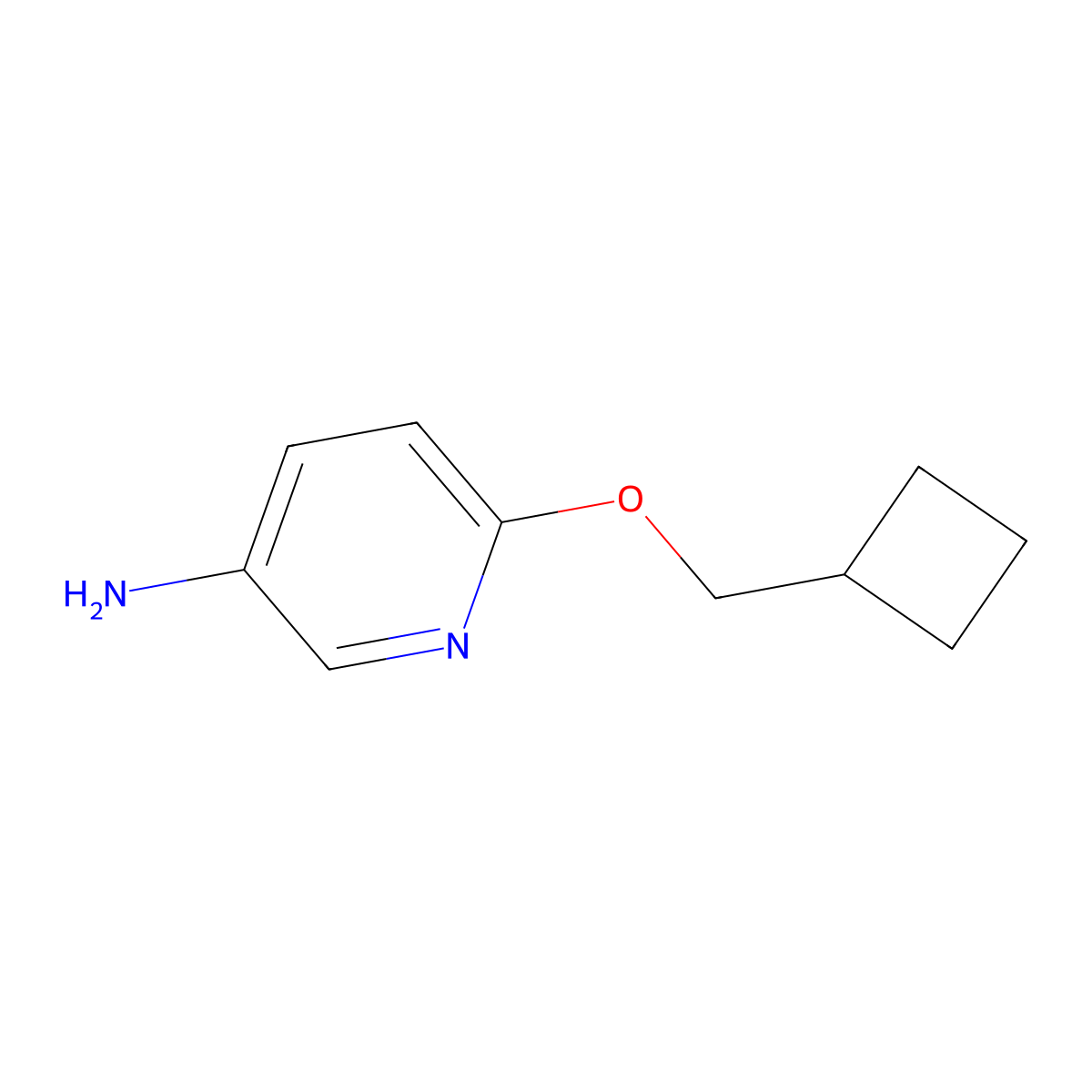 6-(Cyclobutylmethoxy)pyridin-3-amine molecular structure, CAS 1287218-74-9