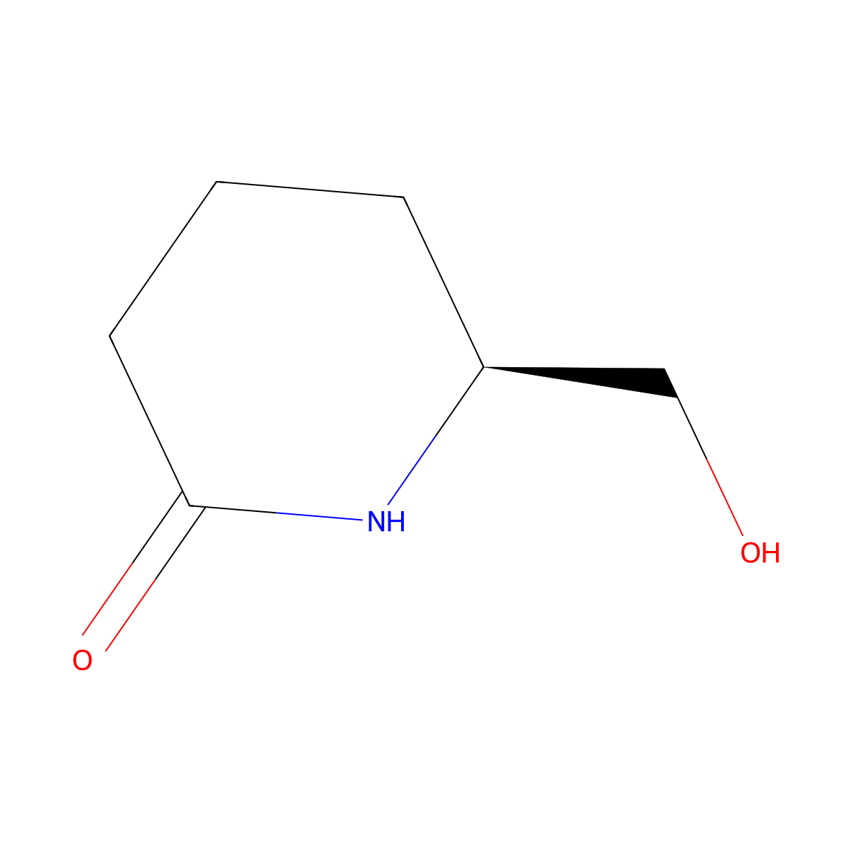 (S)-6-(Hydroxymethyl)piperidin-2-one molecular structure, CAS 128726-47-6