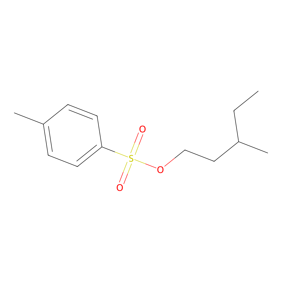 3-Methylpentyl 4-methylbenzene-1-sulfonate molecular structure, CAS 128740-70-5