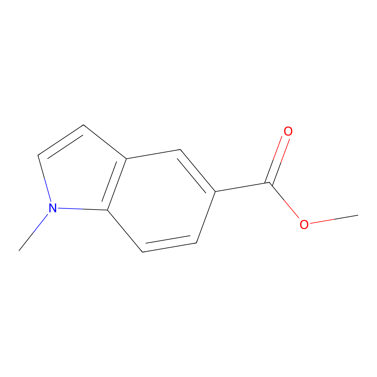Methyl 1-methyl-1H-indole-5-carboxylate molecular structure, CAS 128742-76-7