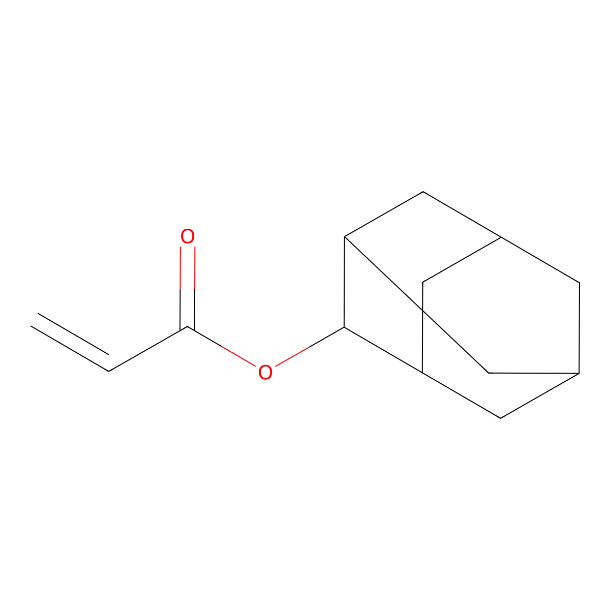 2-Adamantyl acrylate molecular structure, CAS 128756-71-8