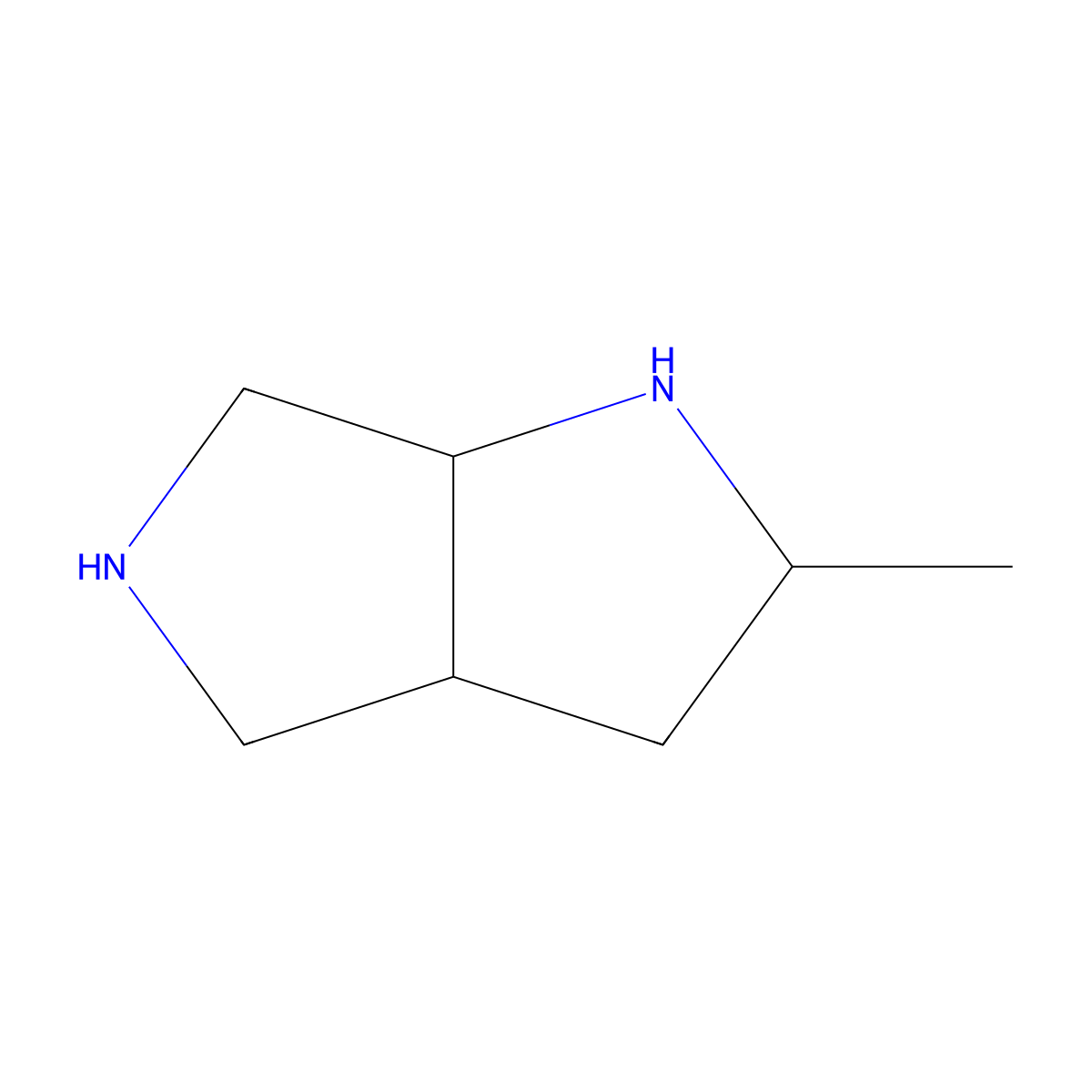 2-Methyloctahydropyrrolo[3,4-b]pyrrole molecular structure, CAS 128758-01-0