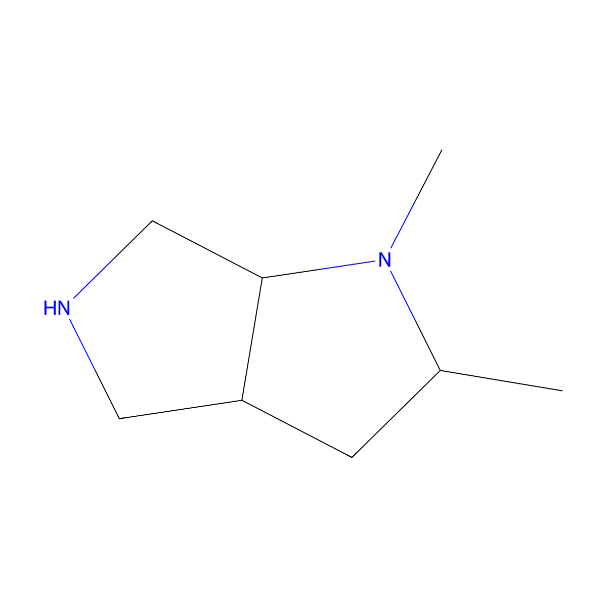 1,2-Dimethyloctahydropyrrolo[3,4-b]pyrrole molecular structure, CAS 128758-02-1