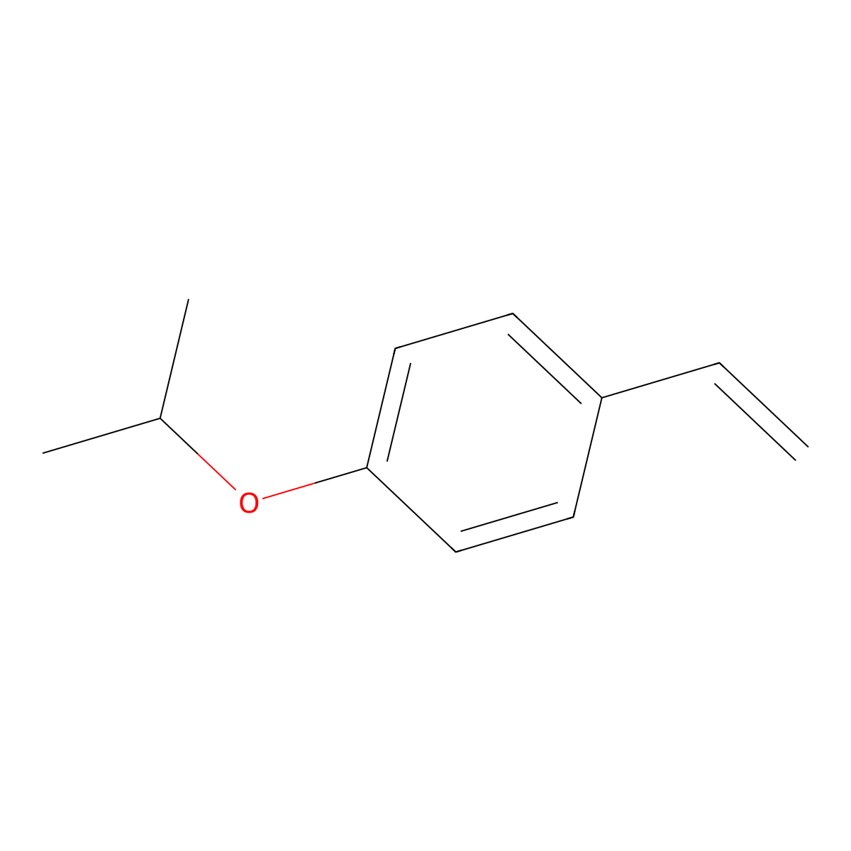 1-Isopropoxy-4-vinylbenzene molecular structure, CAS 128761-28-4