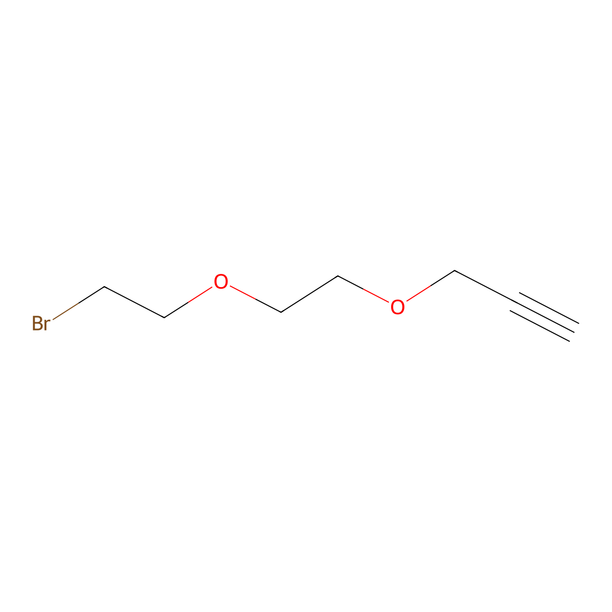 1-Bromo-2-[2-(prop-2-yn-1-yloxy)ethoxy]ethane molecular structure, CAS 1287660-82-5