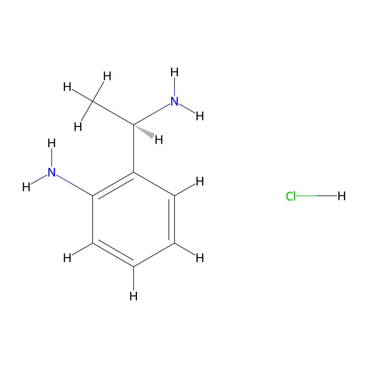 (R)-2-(1-aminoethyl)aniline hydrochloride molecular structure, CAS 1287718-47-1