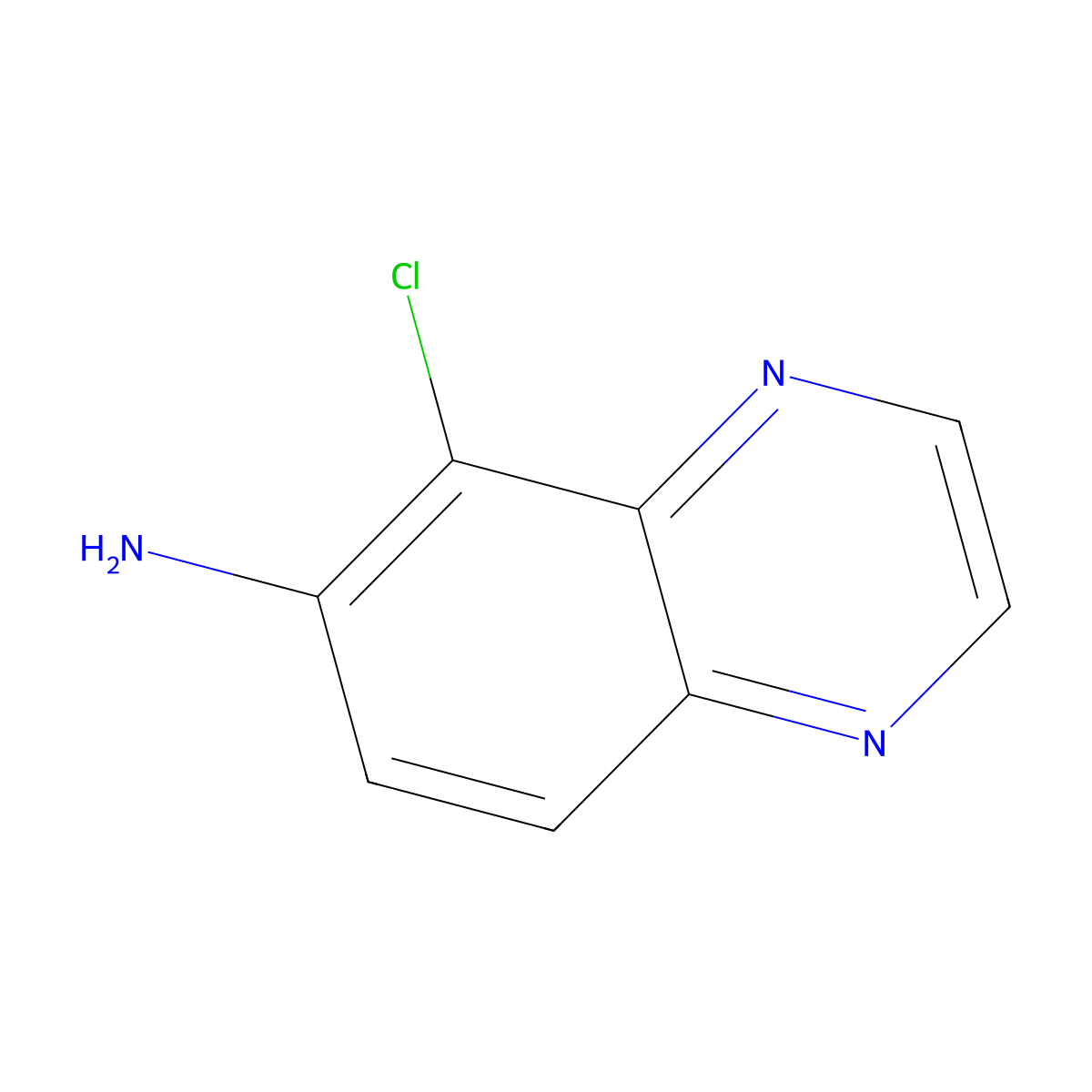 5-Chloroquinoxalin-6-amine molecular structure, CAS 1287747-30-1