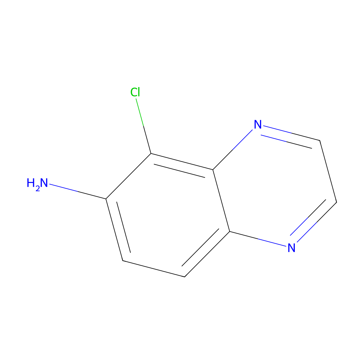 5-Chloroquinoxalin-6-amine molecular structure, CAS 1287747-30-1