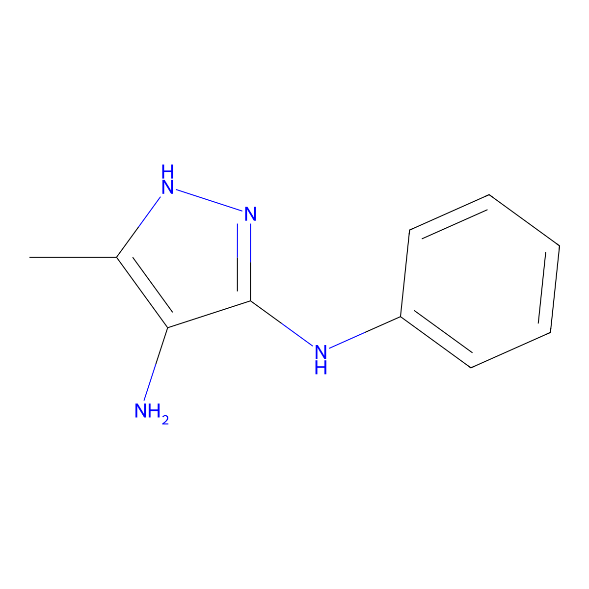 5-Methyl-N3-phenyl-1H-pyrazole-3,4-diamine molecular structure, CAS 1287752-75-3