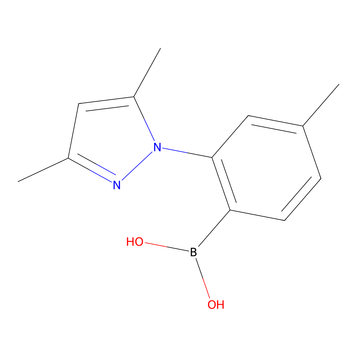 [2-(3,5-Dimethyl-1H-Pyrazol-1-Yl)-4-Methylphenyl]Boronic Acid molecular structure, CAS 1287753-41-6