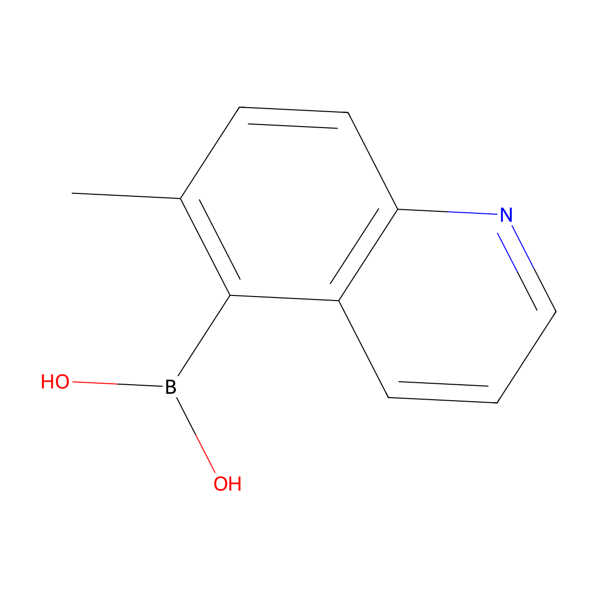 B-(6-Methyl-5-quinolinyl)boronic acid molecular structure, CAS 1287753-42-7