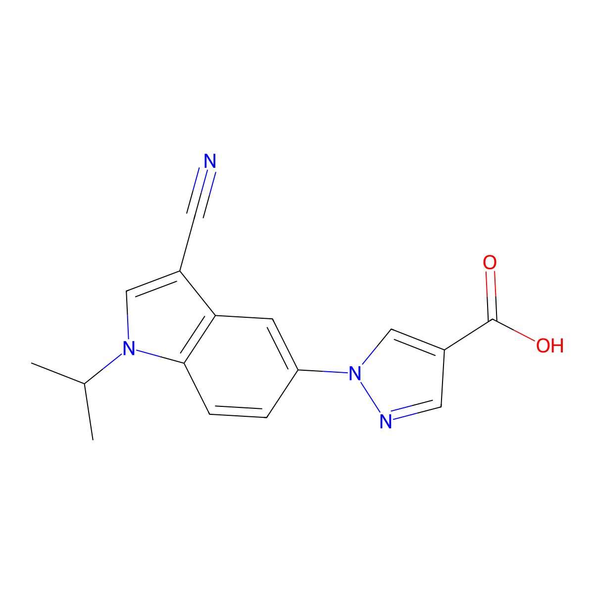 Tigulixostat molecular structure, CAS 1287766-55-5