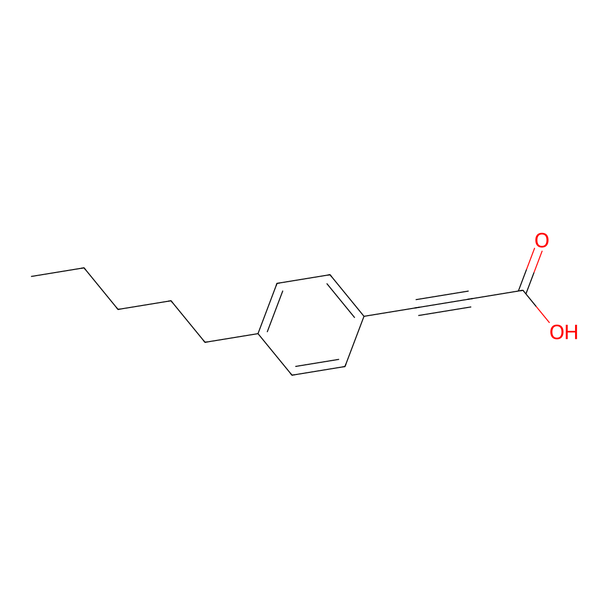 3-(4-Pentylphenyl)-2-propynoic acid molecular structure, CAS 1287769-71-4
