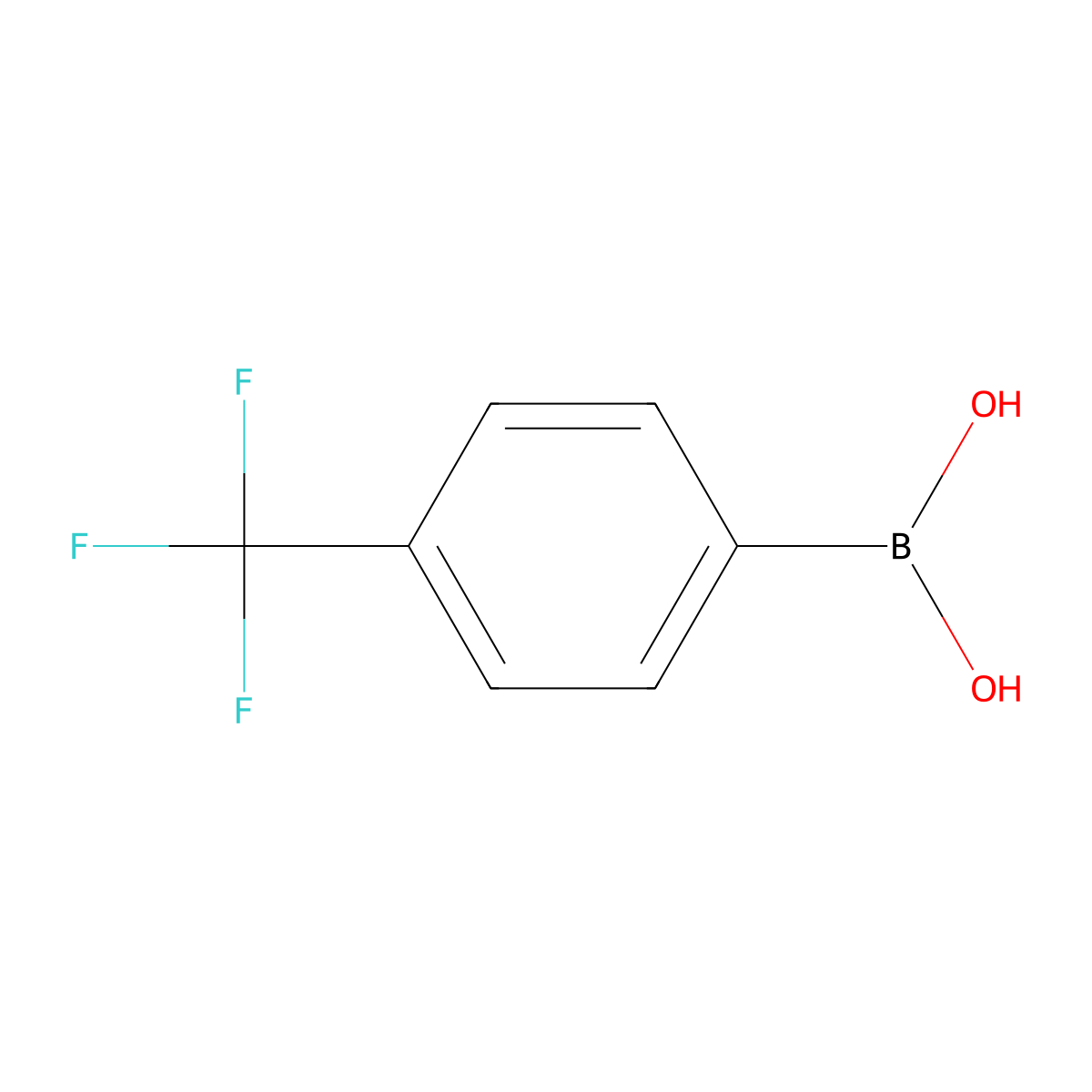 4-(Trifluoromethyl)phenylboronic acid molecular structure, CAS 128796-39-4