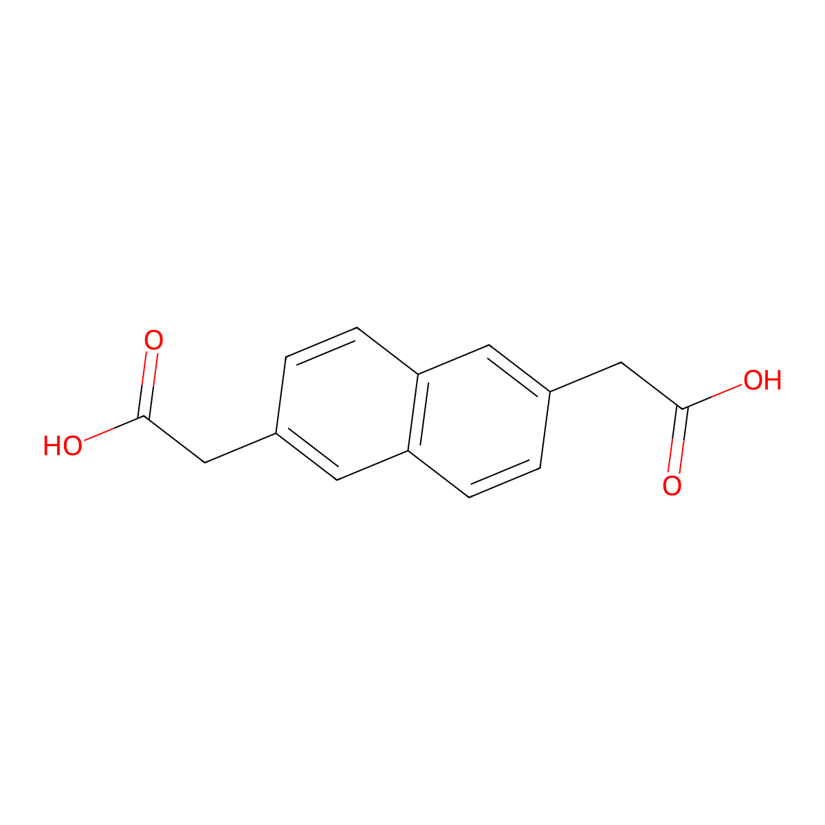 2,6-Naphthalenediacetic acid molecular structure, CAS 128822-58-2