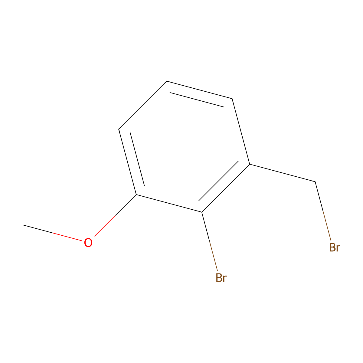 2-Bromo-3-methoxybenzyl bromide molecular structure, CAS 128828-86-4