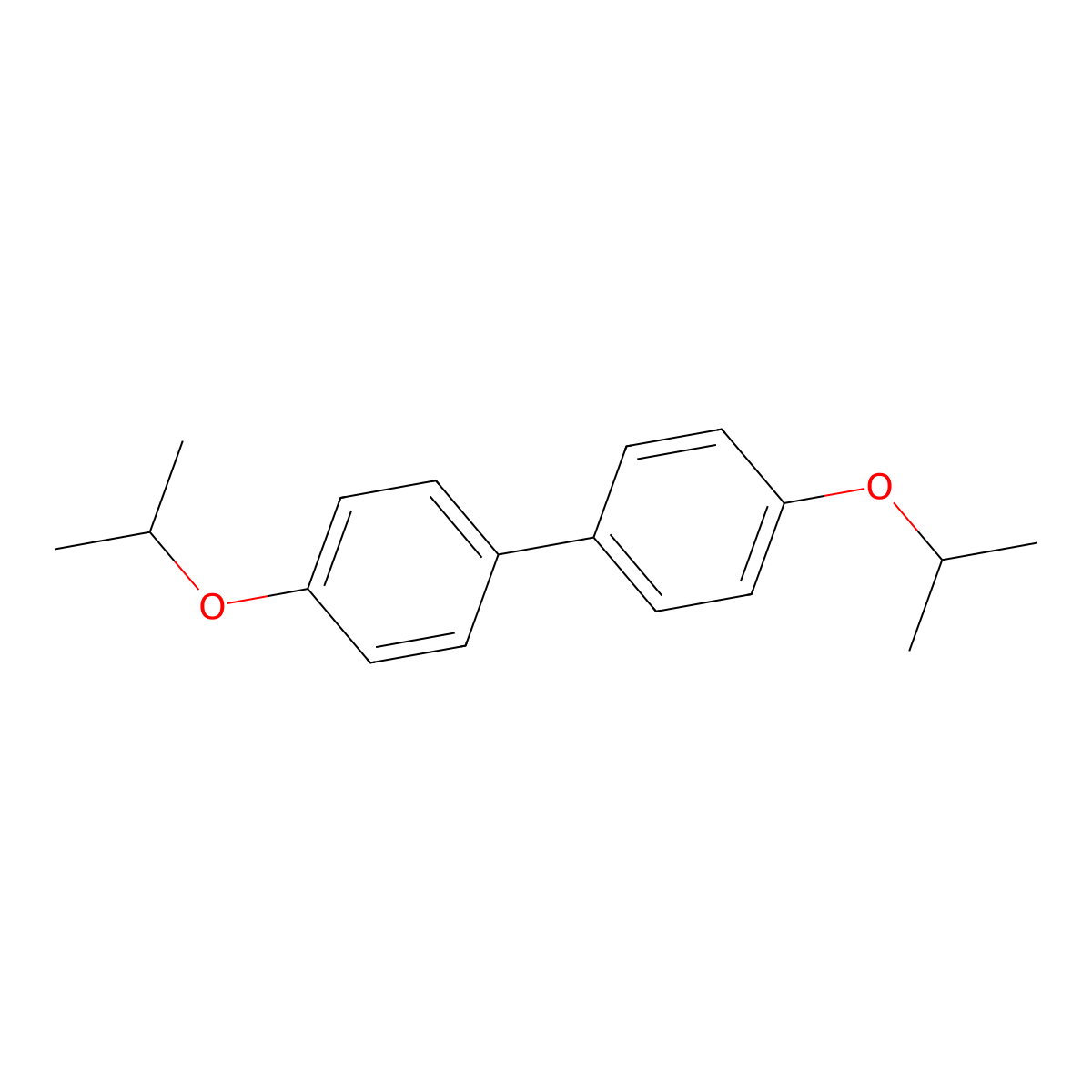 4,4'-Diisopropoxy-1,1'-biphenyl molecular structure, CAS 128836-59-9