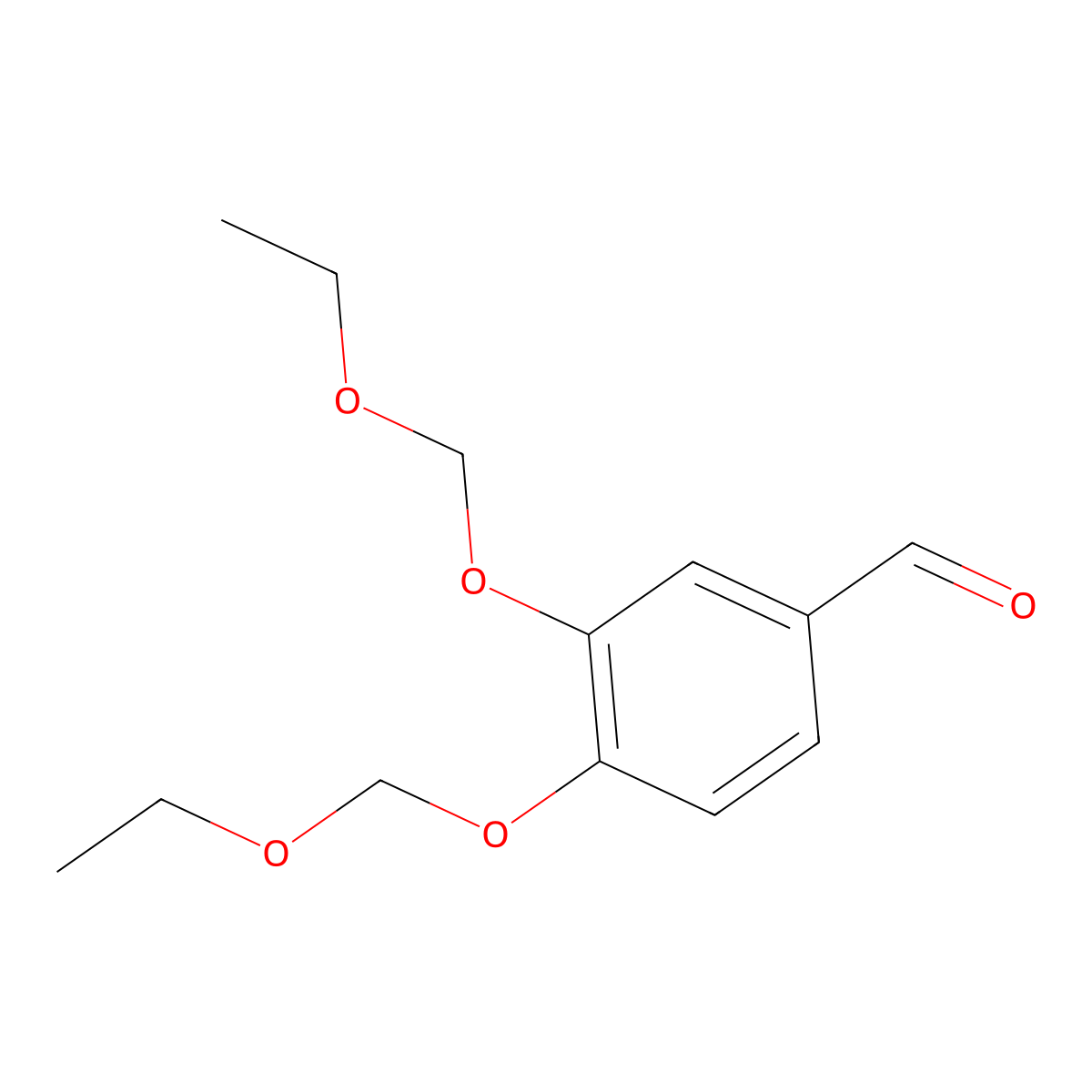 3,4-Bis(ethoxymethoxy)benzaldehyde molecular structure, CAS 128837-28-5