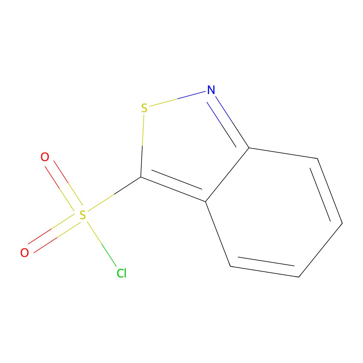 2,1-Benzothiazole-3-sulfonyl chloride molecular structure, CAS 128852-03-9