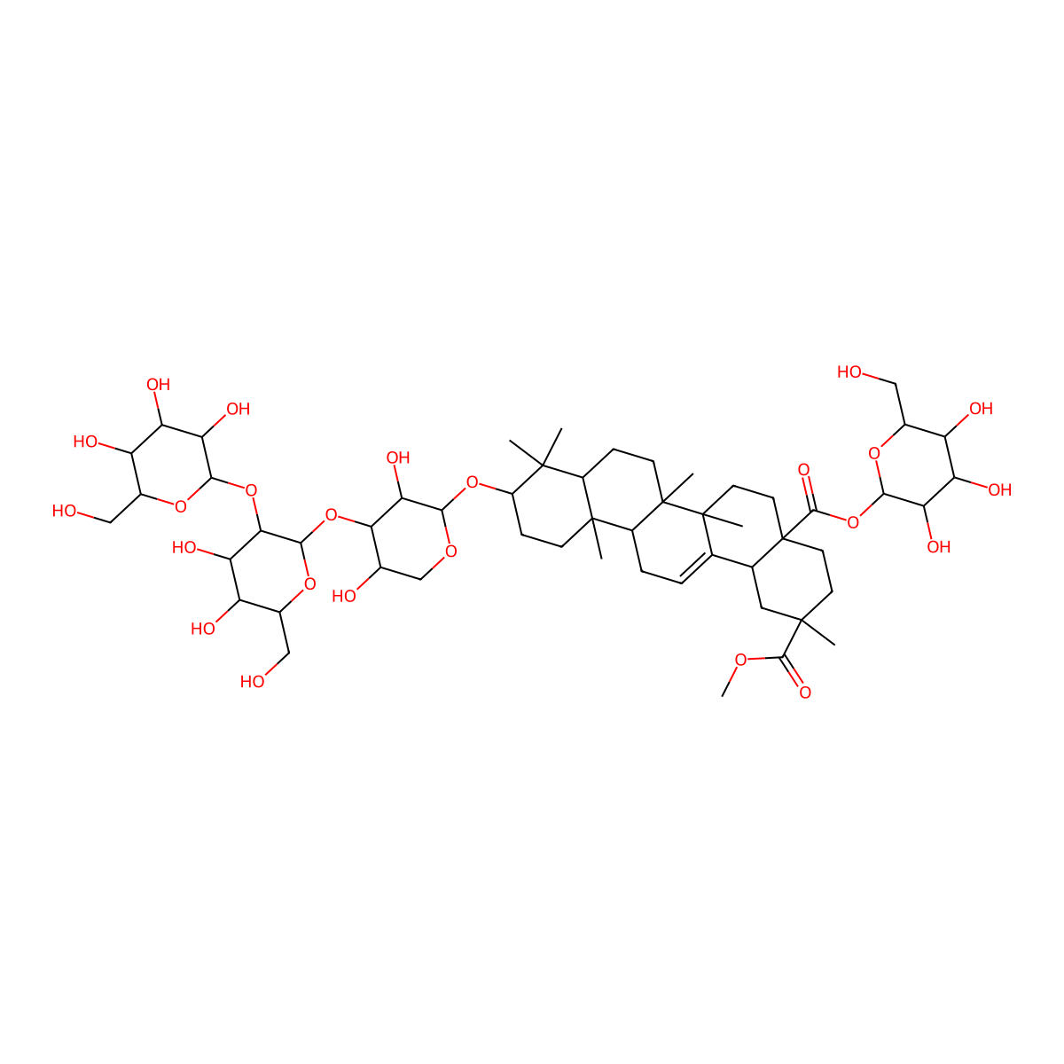 Quinoasaponin 6 molecular structure, CAS 128866-20-6